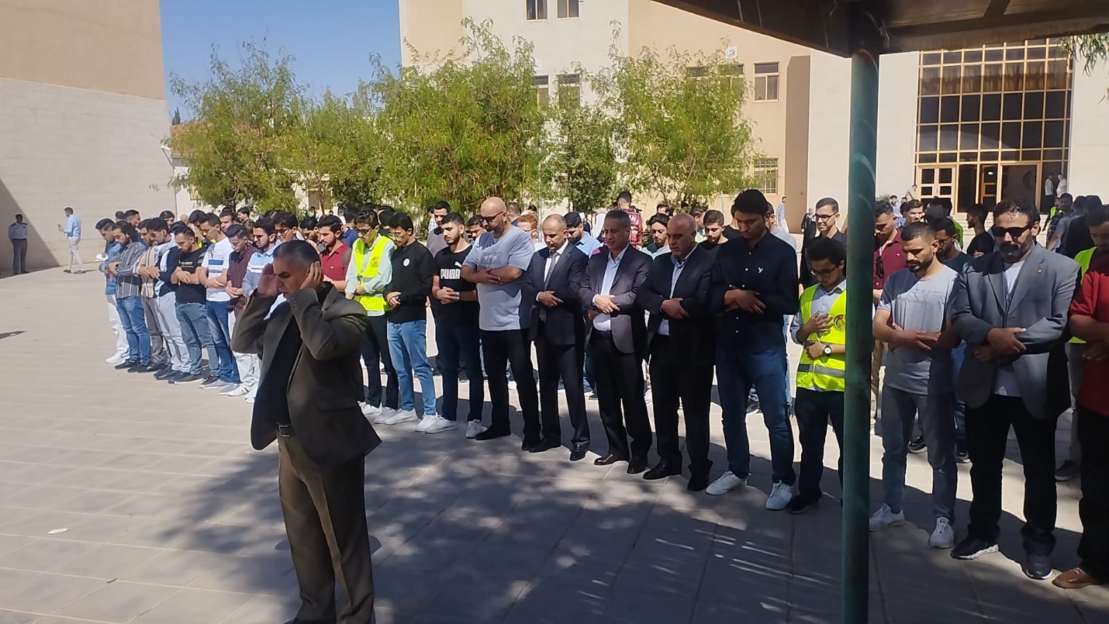 A solidarity stand in support of Al-Aqsa at Al-Hussein Talal University